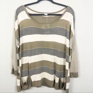 Kensie | Striped Lightweight Sweater
